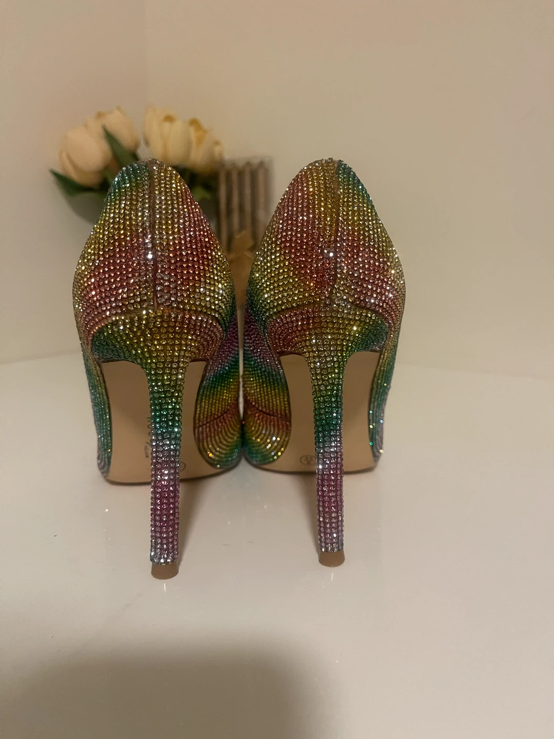 Rouge Rainbow Glitter High Heels Size 38 - photo 2