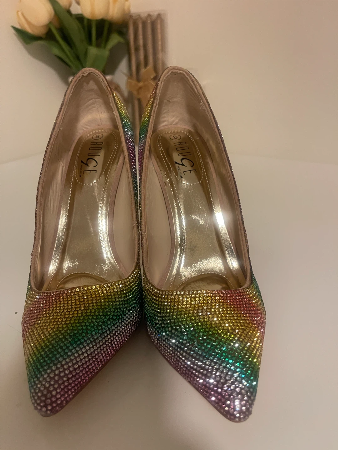 Rouge Rainbow Glitter High Heels Size 38 - photo 5