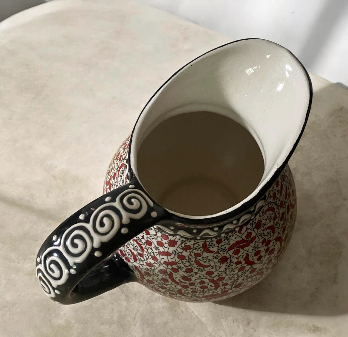 Nakkas Ceramic Pitcher, Hand painted Turkey - photo 4