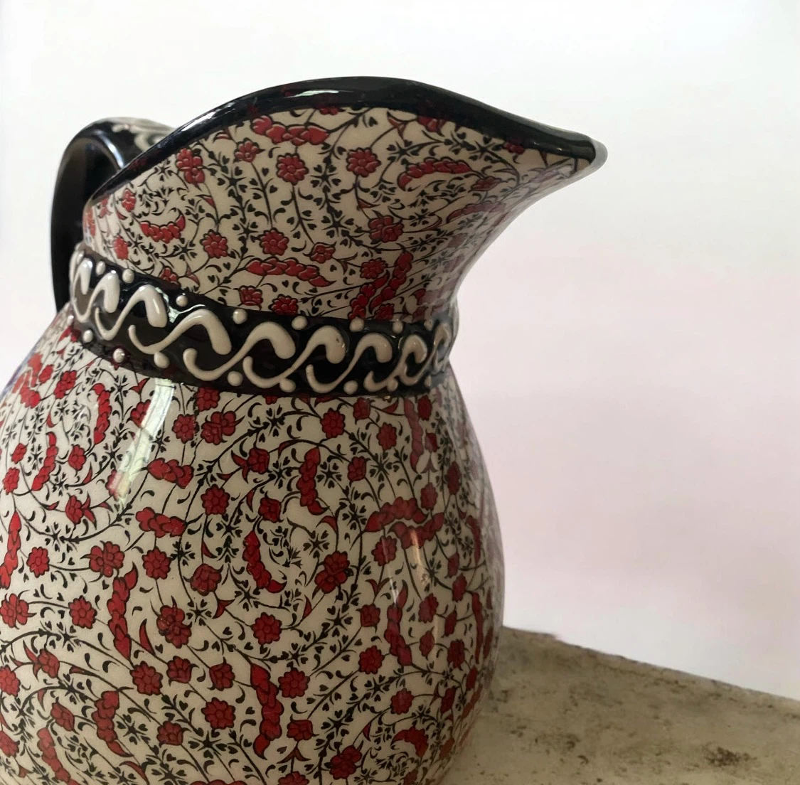 Nakkas Ceramic Pitcher, Hand painted Turkey - photo 5