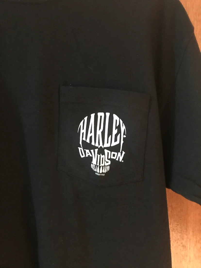 Harley-Davidson Black Pocket T-Shirt - photo 2