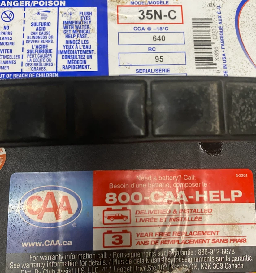 CAA Premium Car Battery 35N-C - photo 3