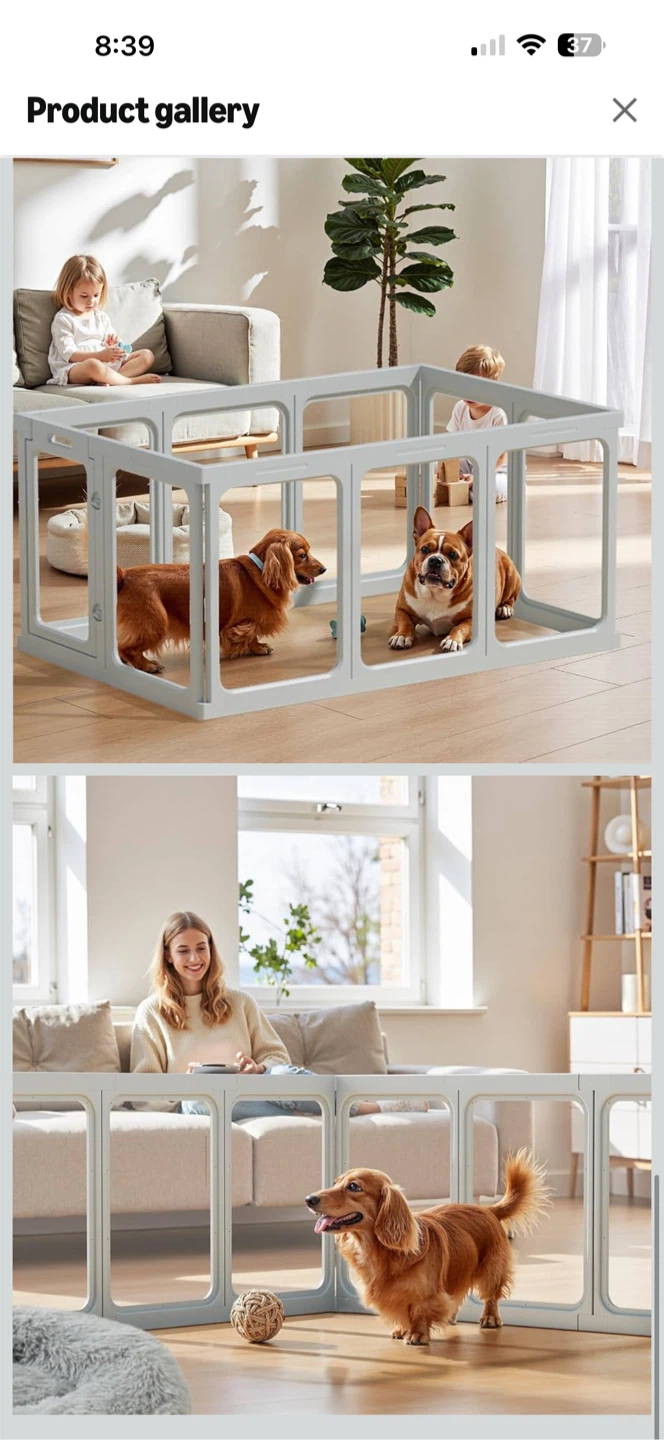 Gardner Pet Clear Acrylic Dog Playpen - photo 4