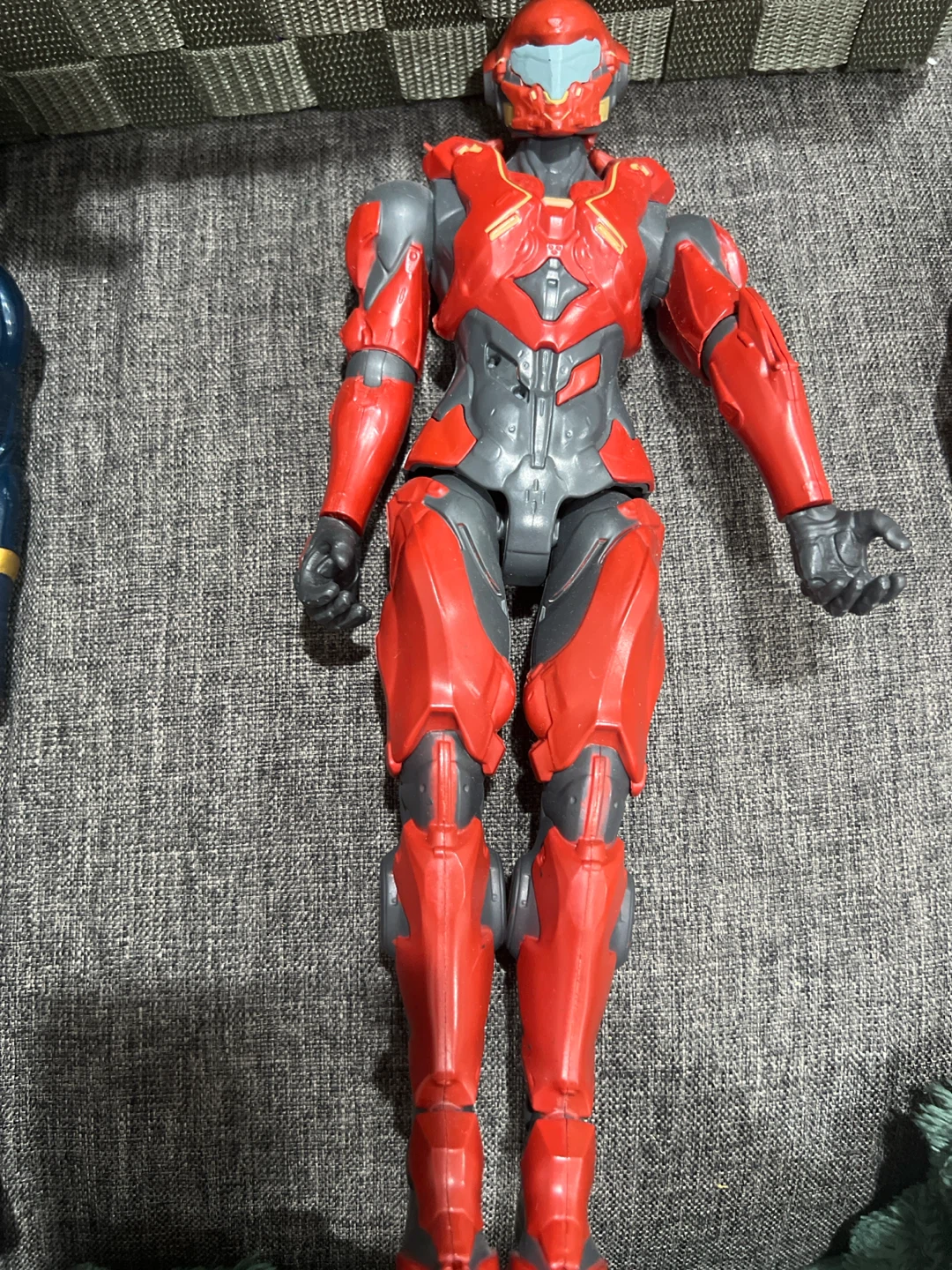 Red and Gray Robot Action Figure