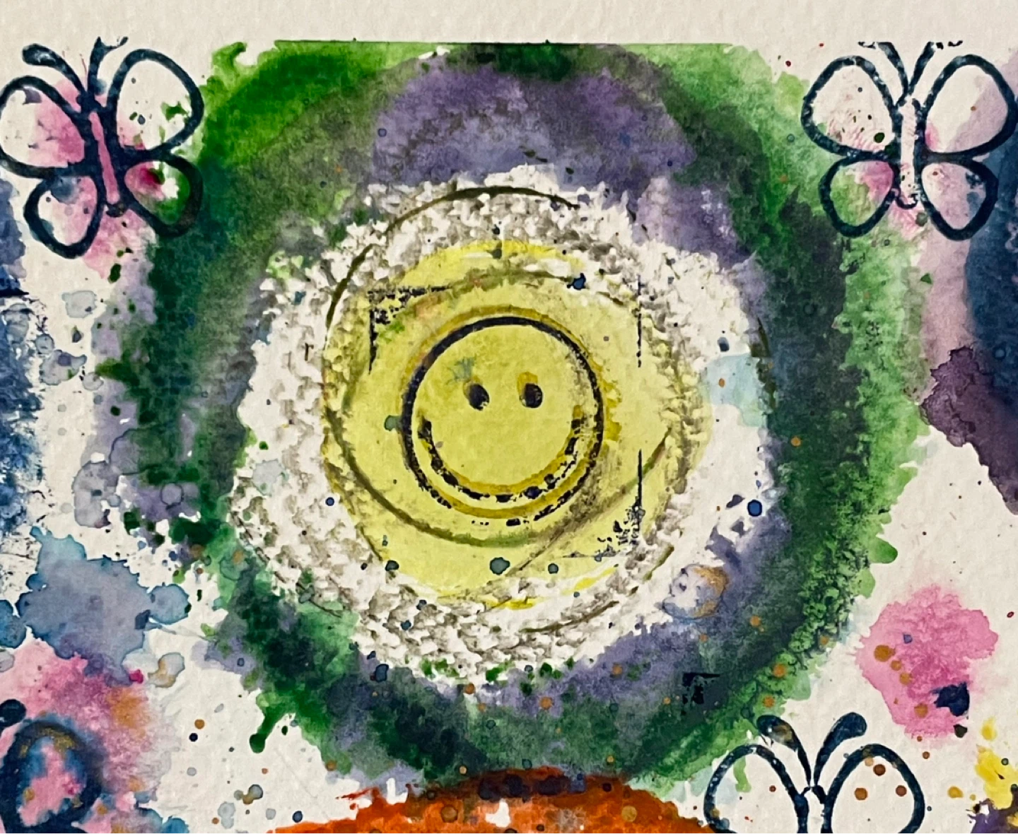 Watercolor Happy Painting