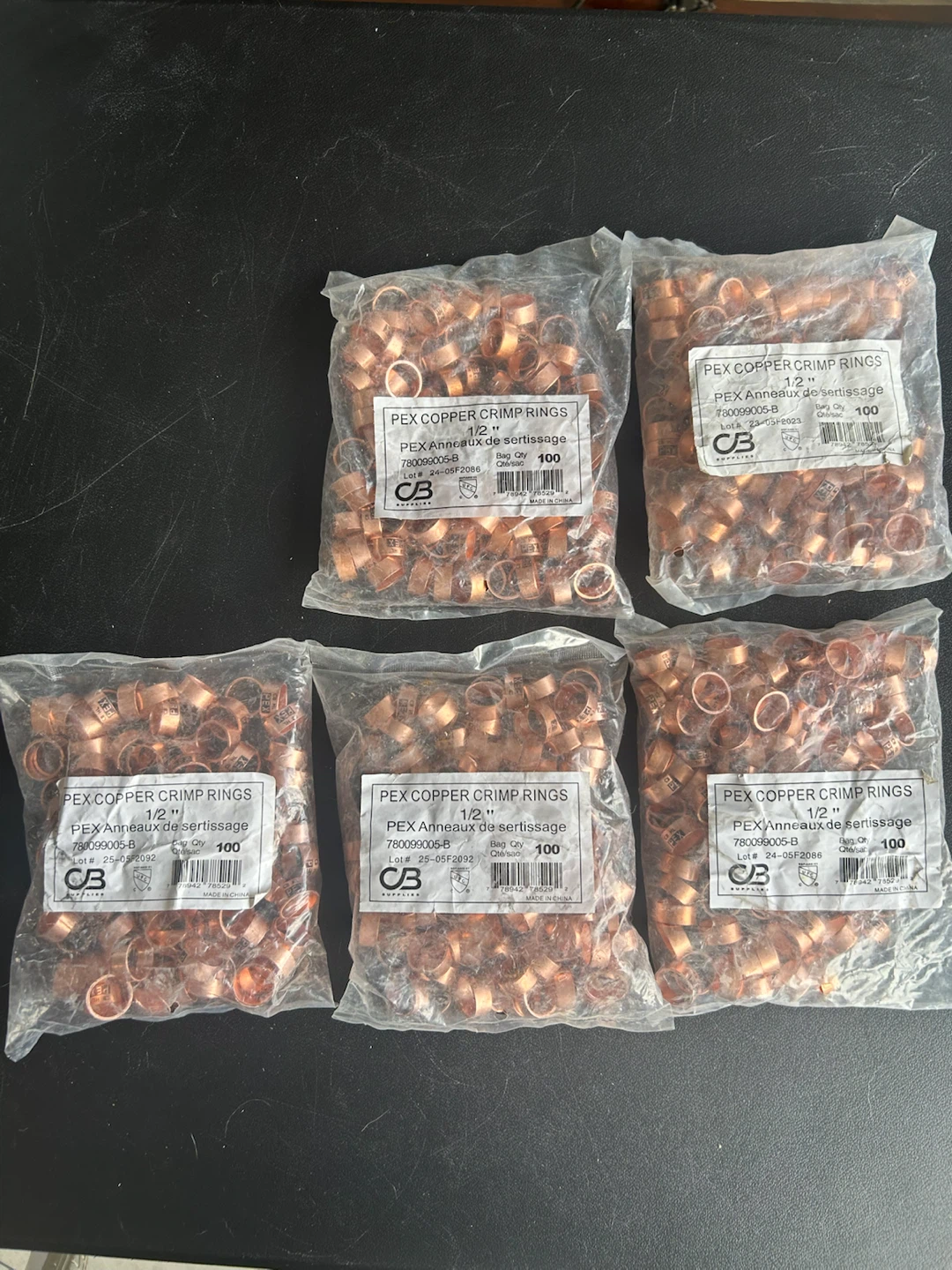 CB Supplies 1/2" PEX Copper Crimp Rings - photo 2