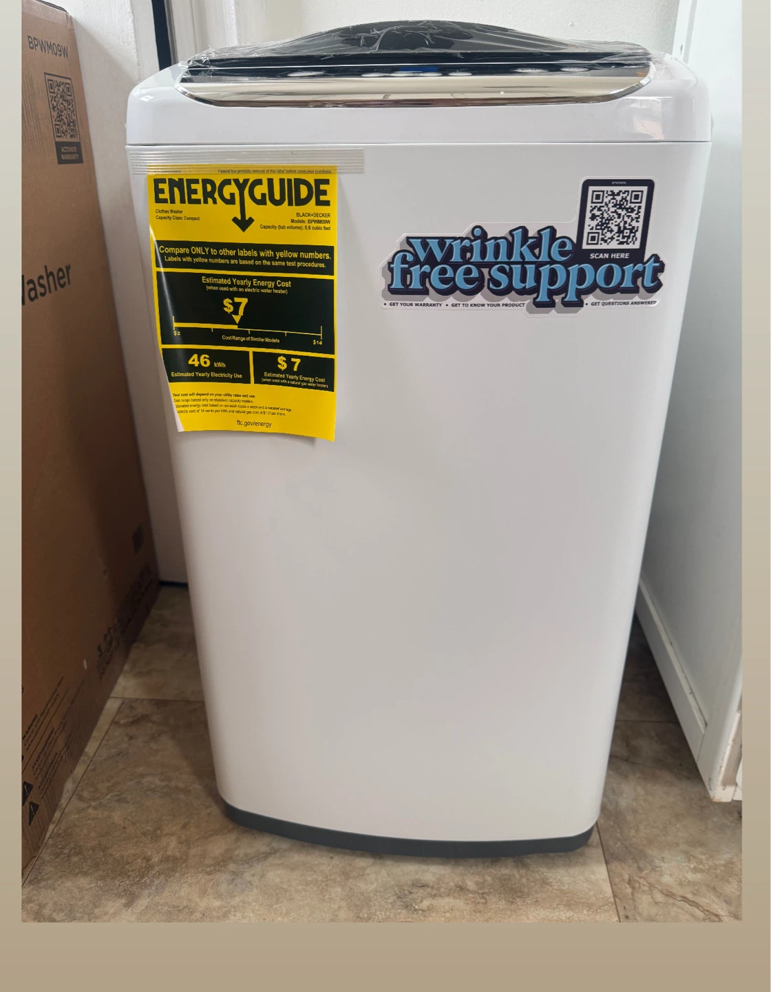 BLACK+DECKER Compact Clothes Washer BPWM09W