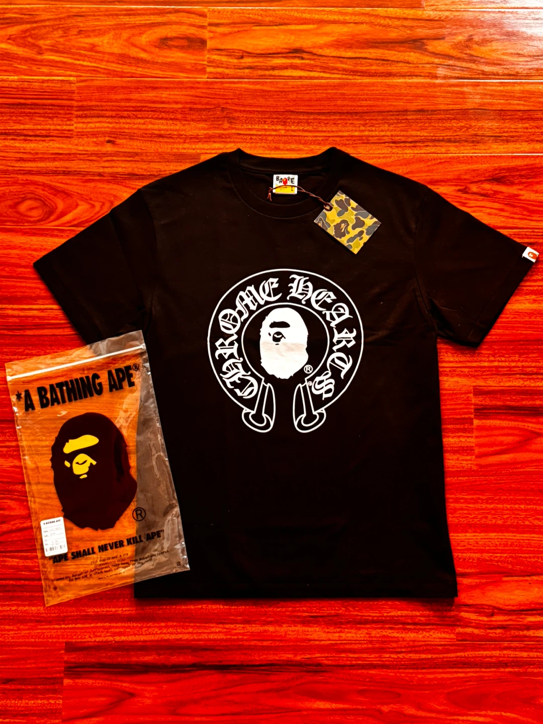 Bape X Chrome Black Milo Tee - photo 2