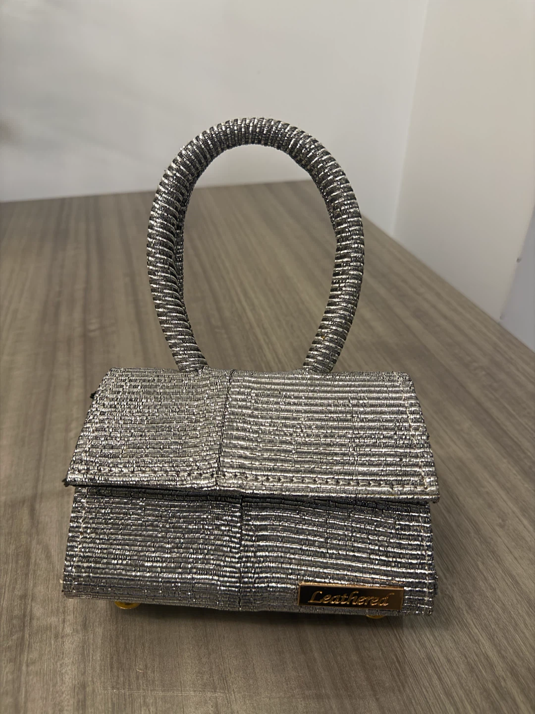 Sparkly Silver Mini Handbag