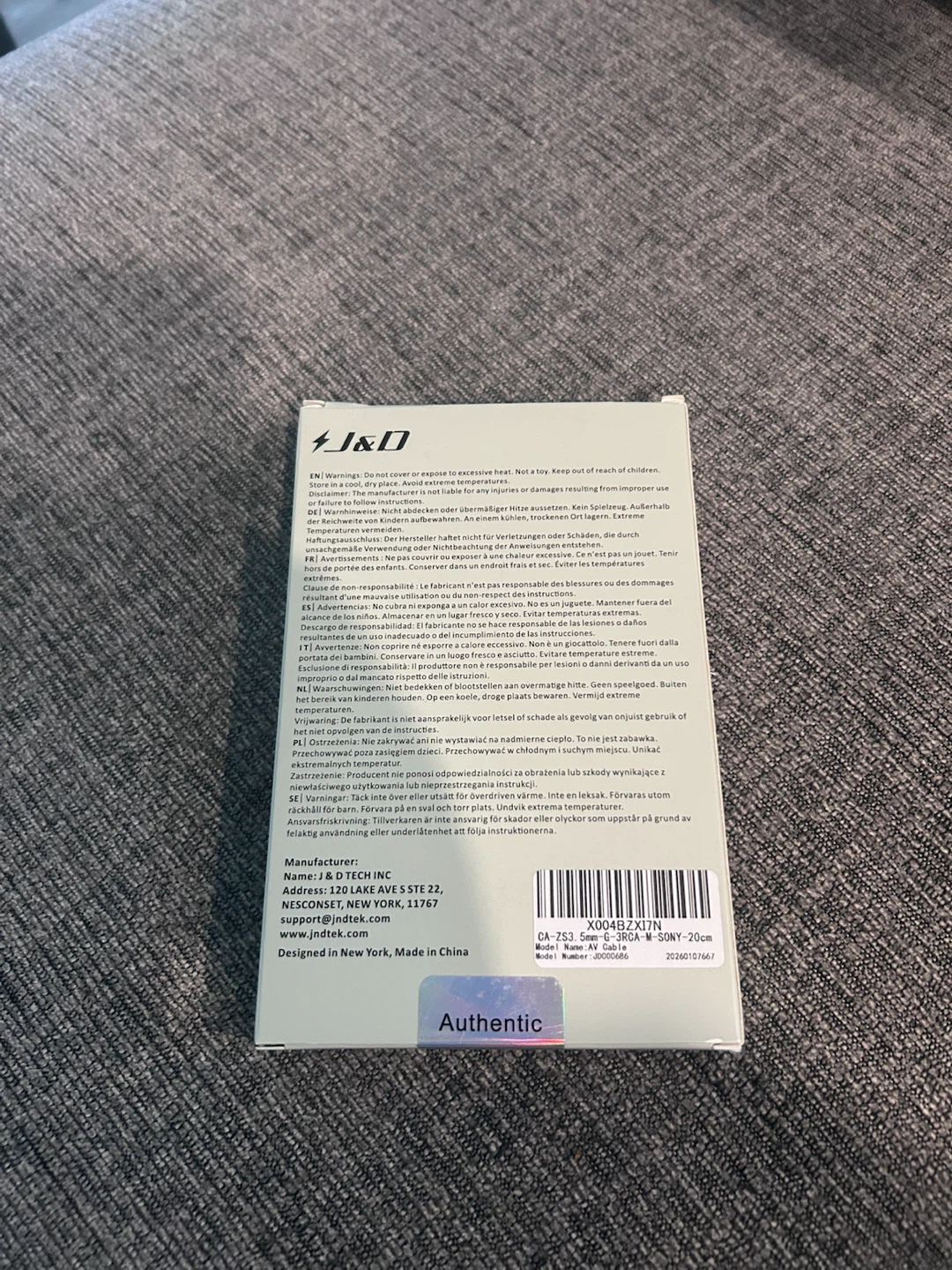 J&D AV Component Adapter 3 RCA to 3.5mm Male - photo 2