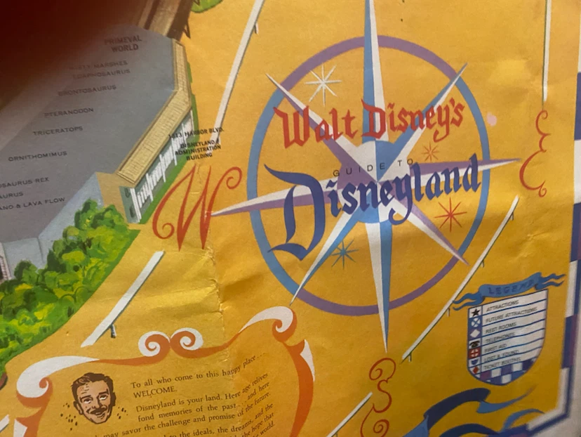 1977 Vintage Disneyland Map - photo 2