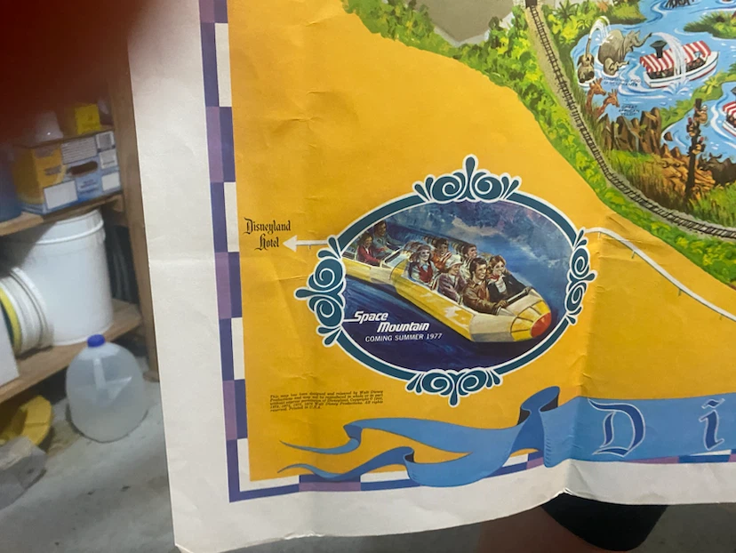 1977 Vintage Disneyland Map - photo 3