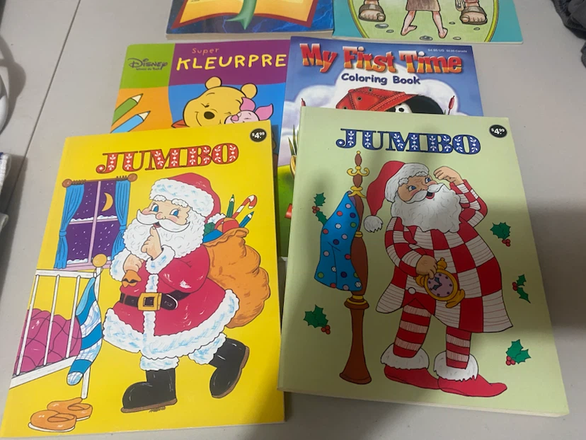 Jumbo Christmas Coloring Books (Set of 2)