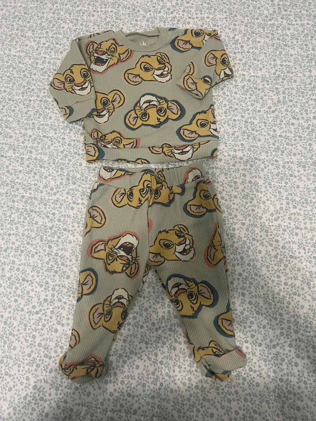 Disney Baby Simba Pajamas 3-6M