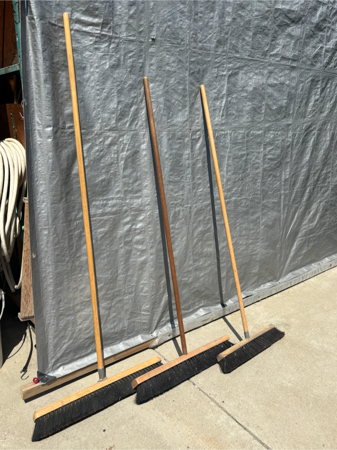 3 Contractors Horsehair Bristle Brooms