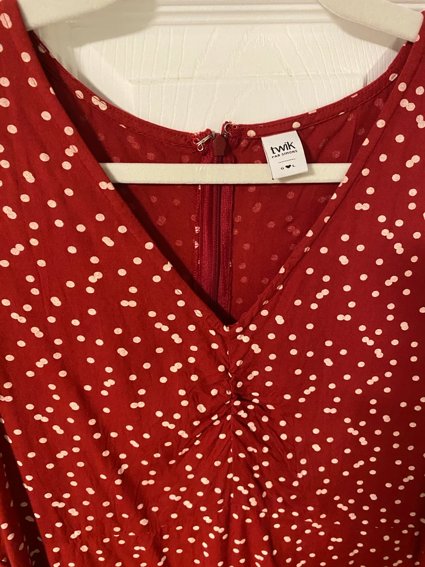 Twik Red and White Polkadot Dress - photo 2