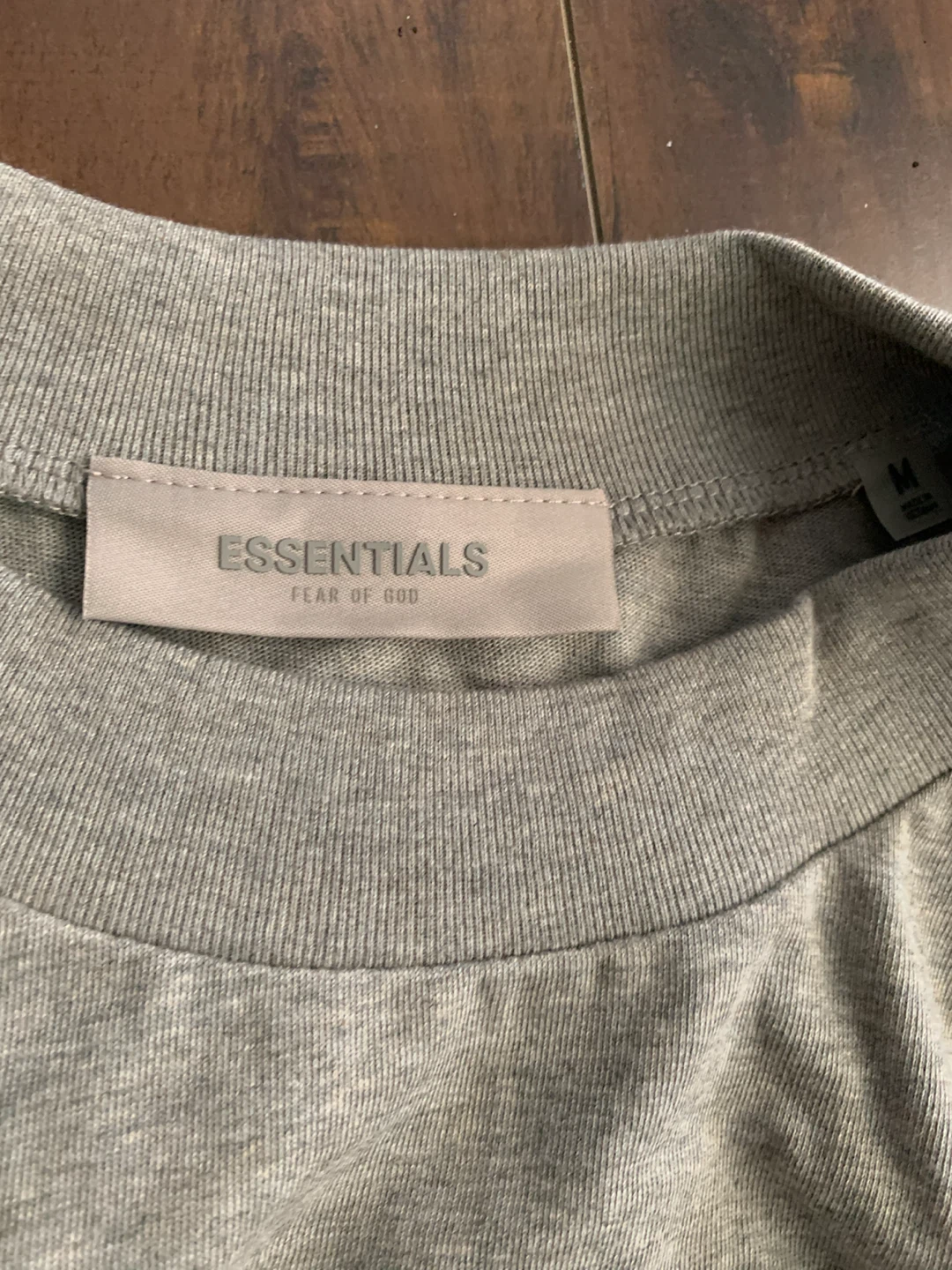 Essentials Fear of God Grey T-Shirt Size M - photo 3