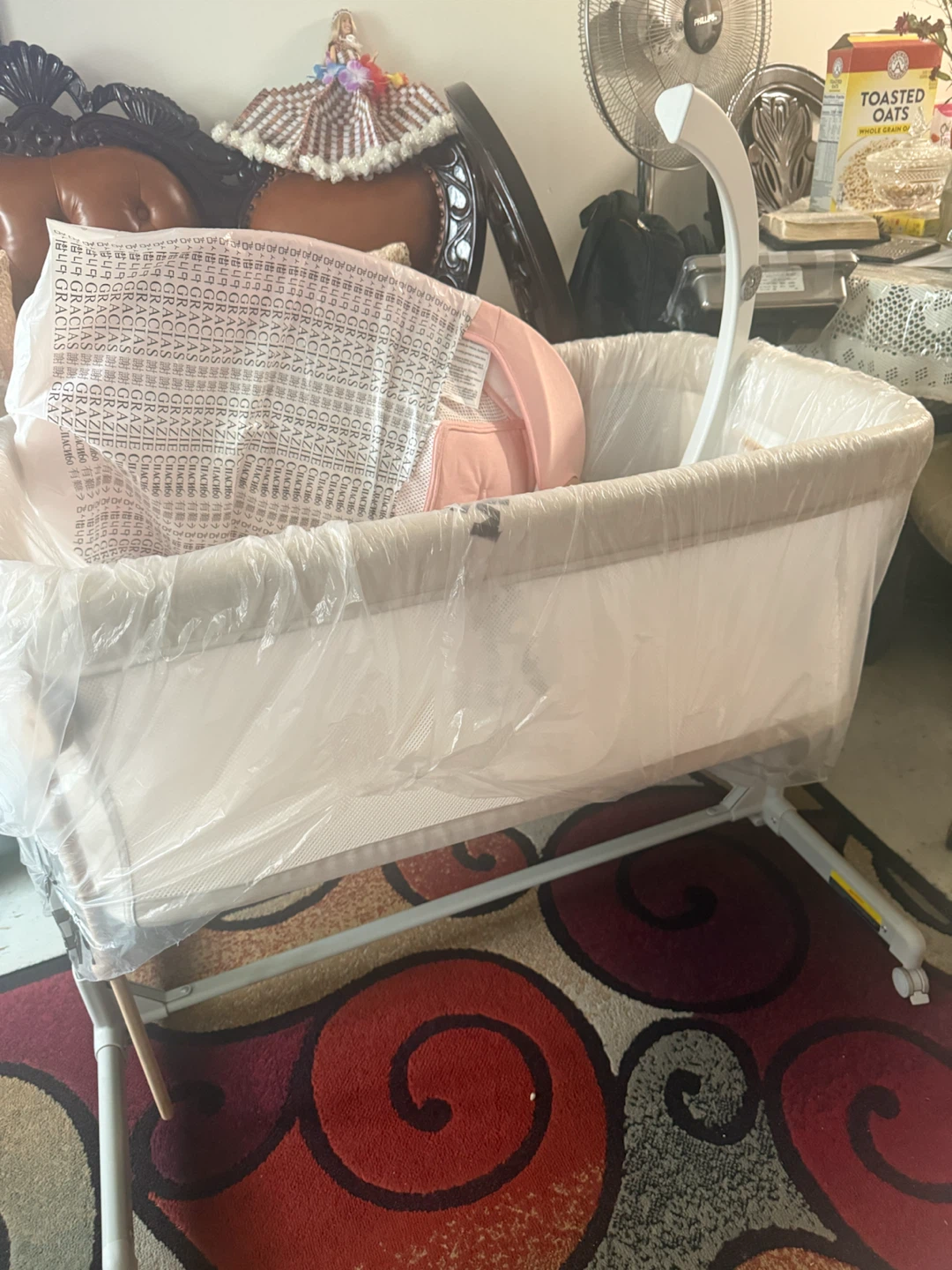 Pink Baby Bassinet and Rocker Set - photo 2