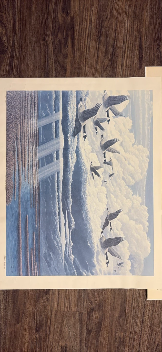 Rare 1970s Alvin P Herrington Signed Print