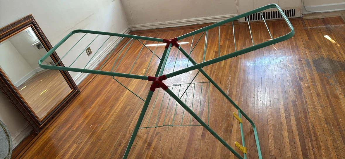 Green Folding Drying Rack - photo 2