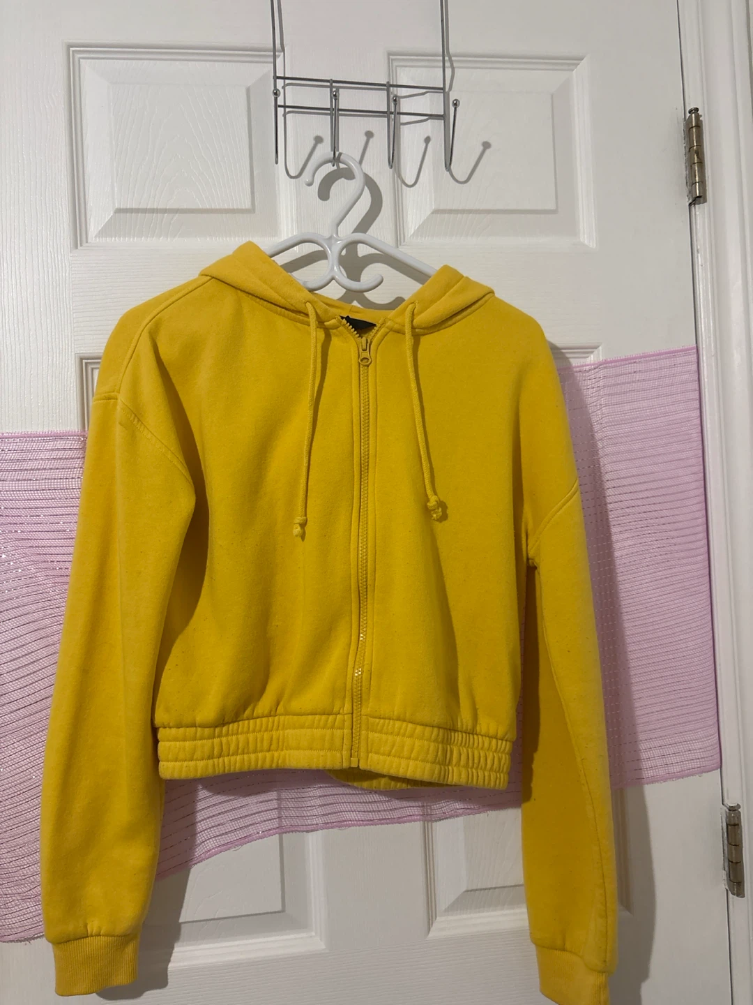 Yellow Zip-Up Hoodie
