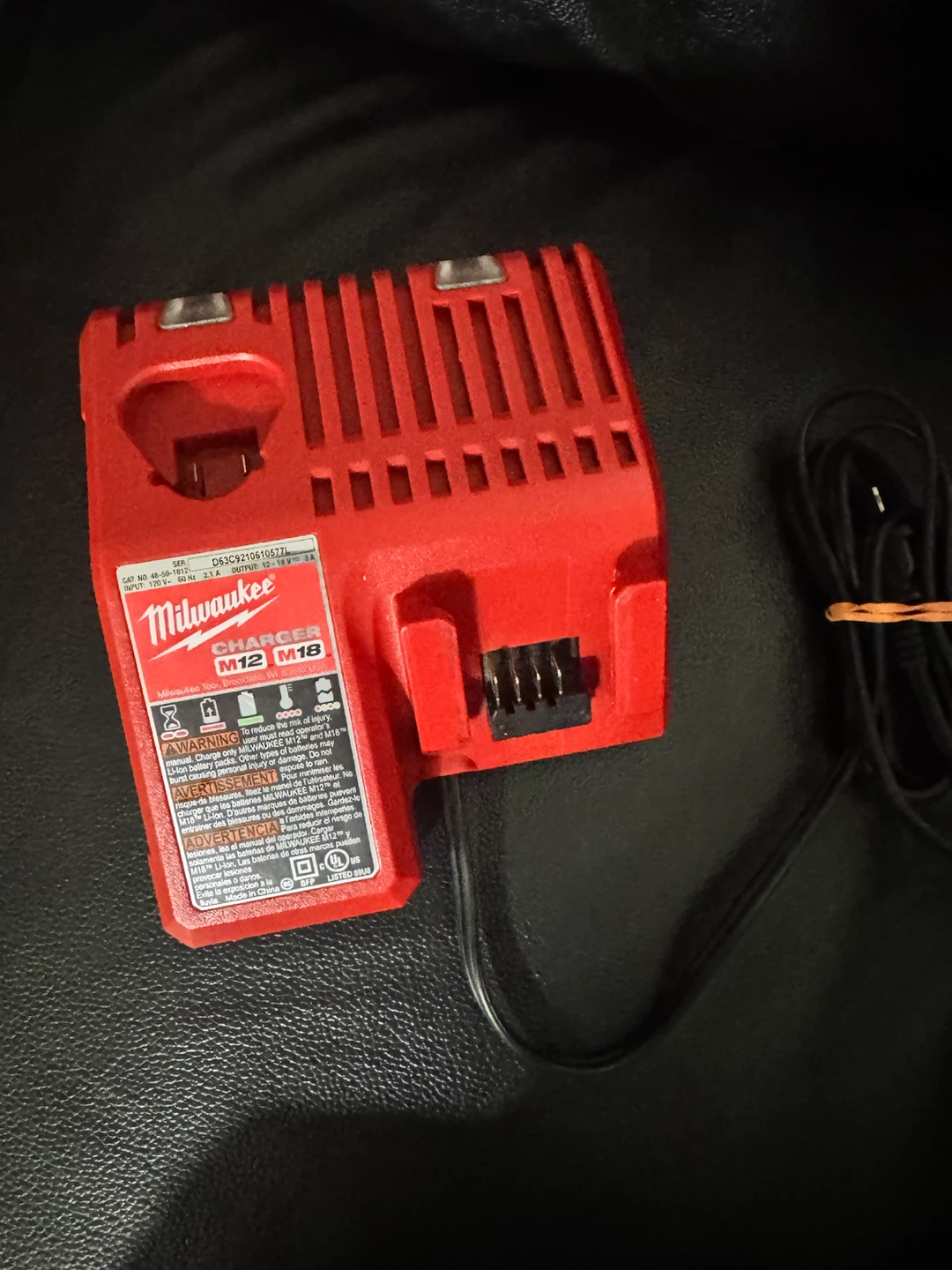 Milwaukee M12 & M18 Battery Charger