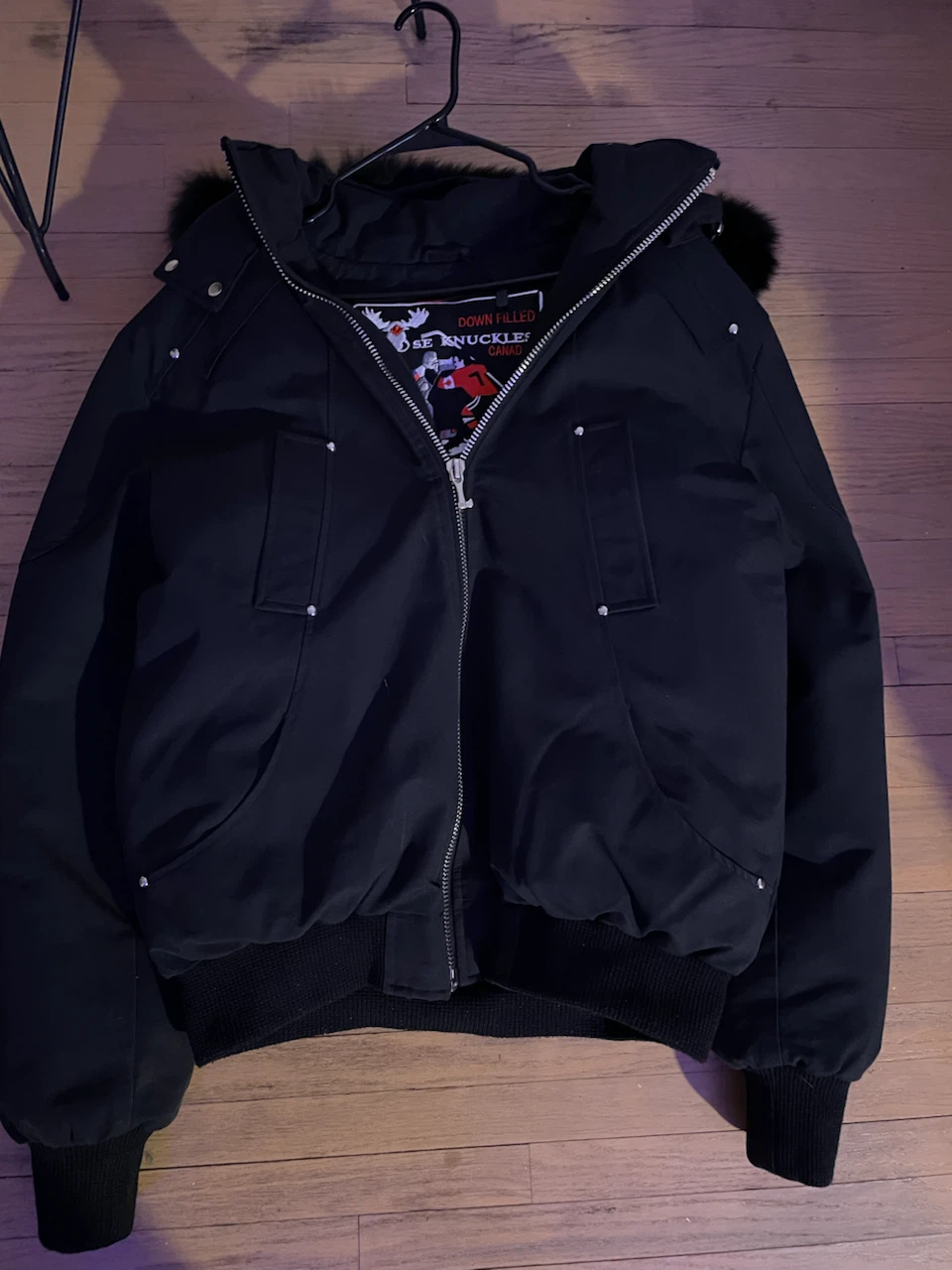 Moose Knuckles Bomber Jacket XL/G Black
