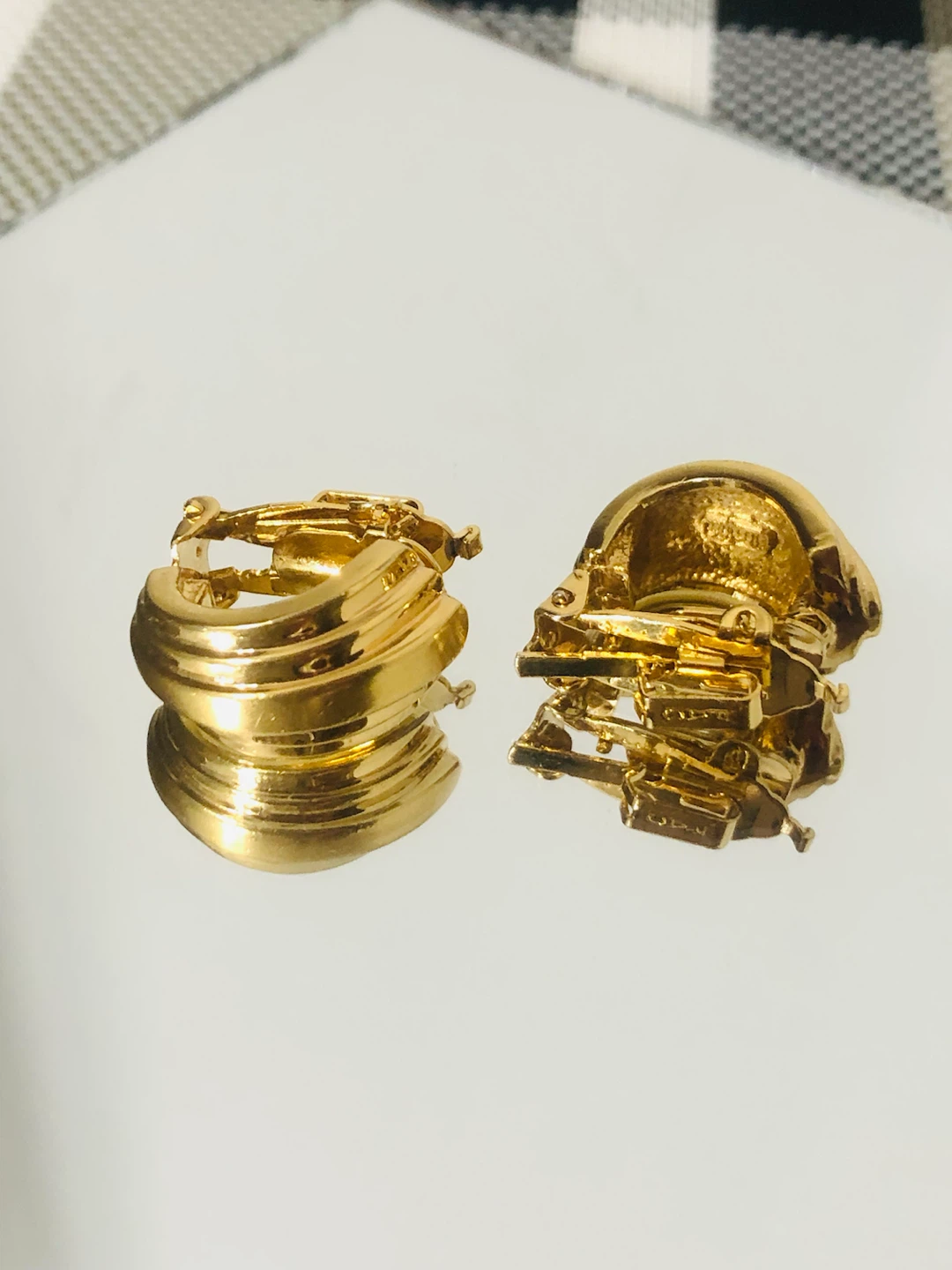 Gold-tone Hoop Earrings FAC - photo 2