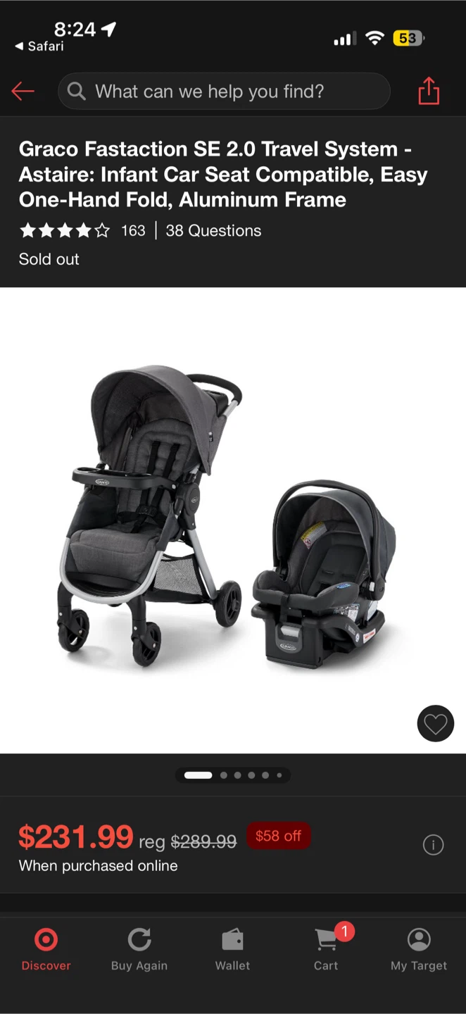 Graco Fastaction SE 2.0 Travel System