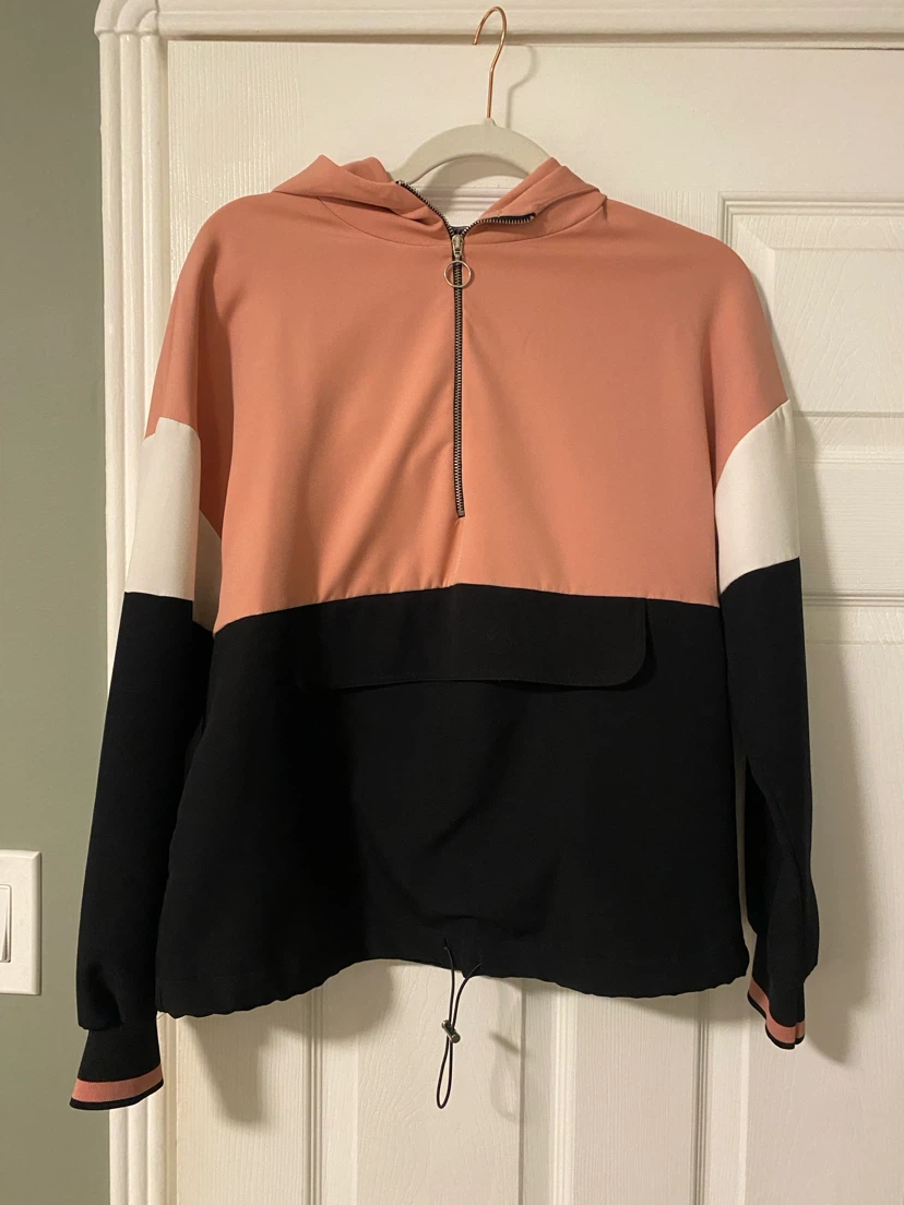 Zara 3/4 Zip Lightweight Hoodie Sweater
