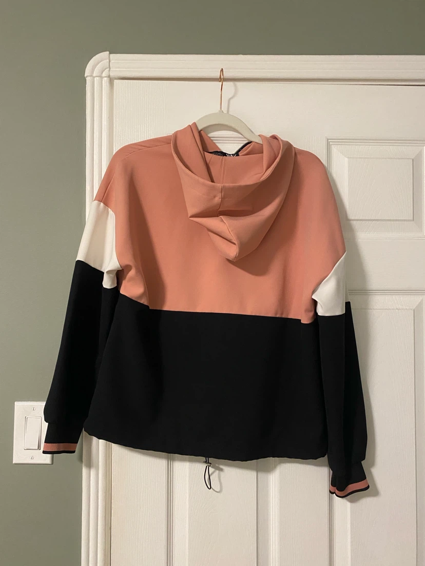 Zara 3/4 Zip Lightweight Hoodie Sweater - photo 2