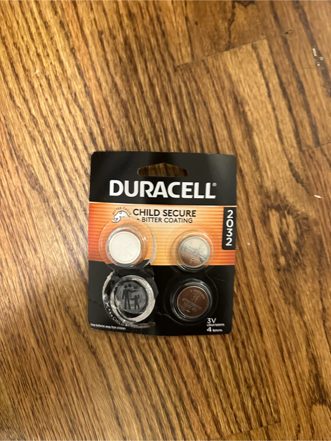 3 Duracell 2032 Lithium Batteries