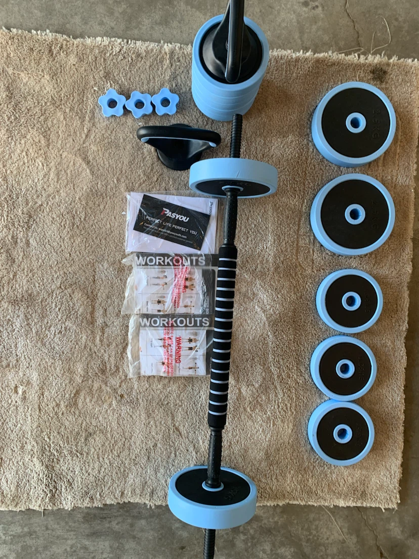PASYOU Adjustable Dumbbell Set - photo 2