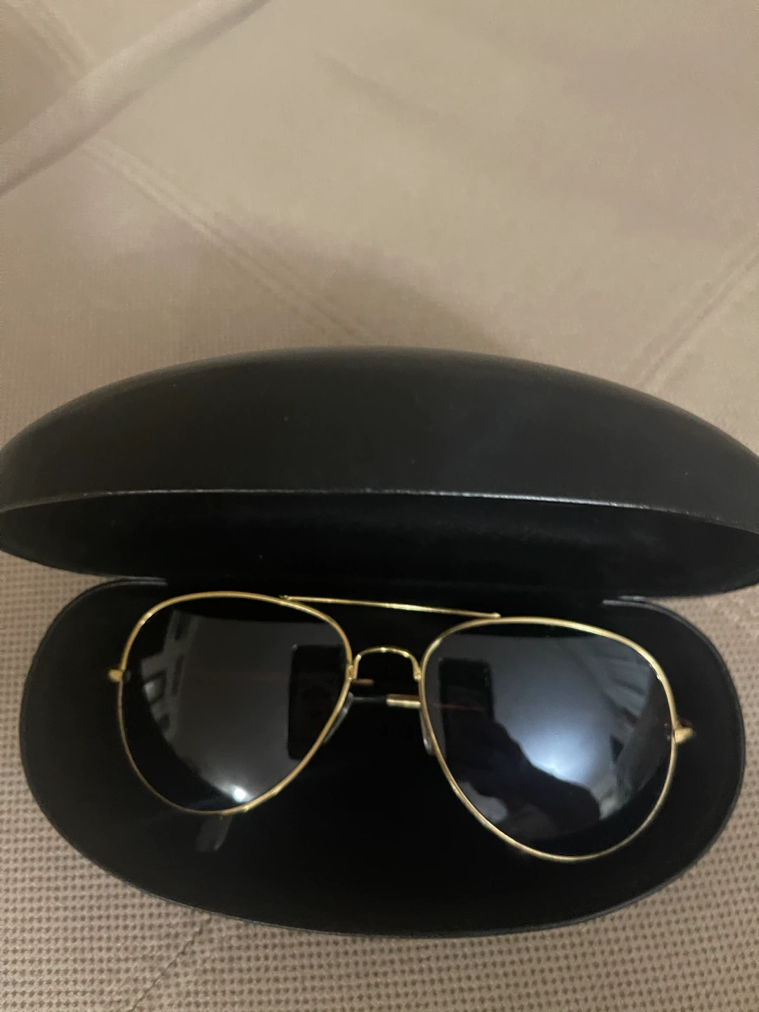 Aviator Sunglasses with Gold Frame