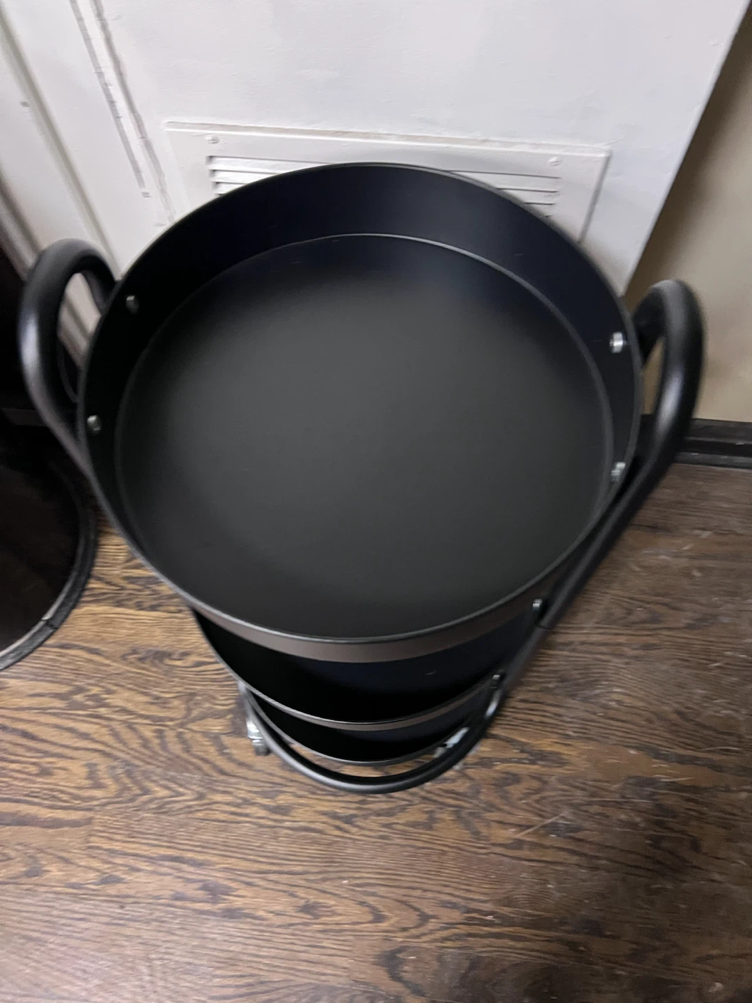 Black 3-Tier Rolling Storage Cart - photo 3