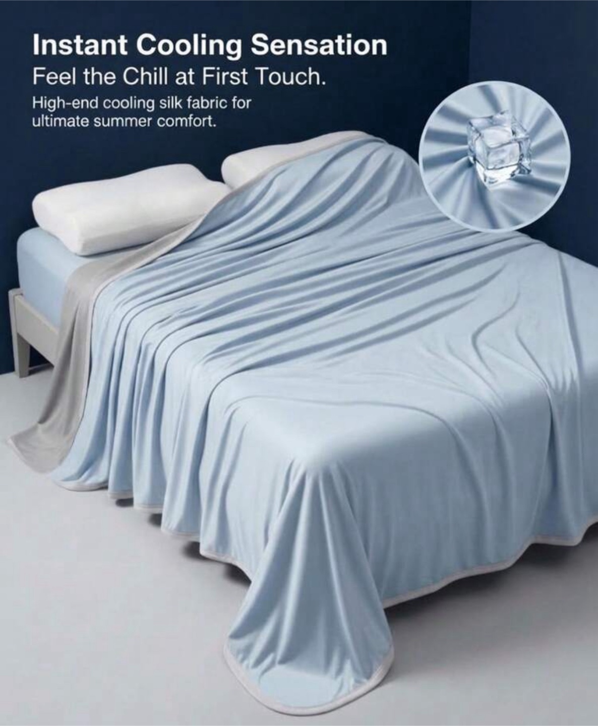 Instant Cooling Silk Fabric Blanket
