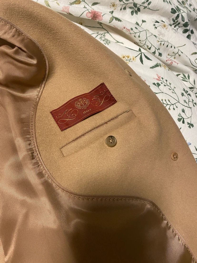 Aritzia Wilfred Size Small Cocoon Coat in Gold Camel - photo 4