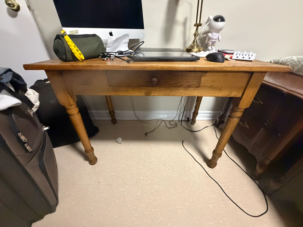 Wooden Writing Desk with Drawer