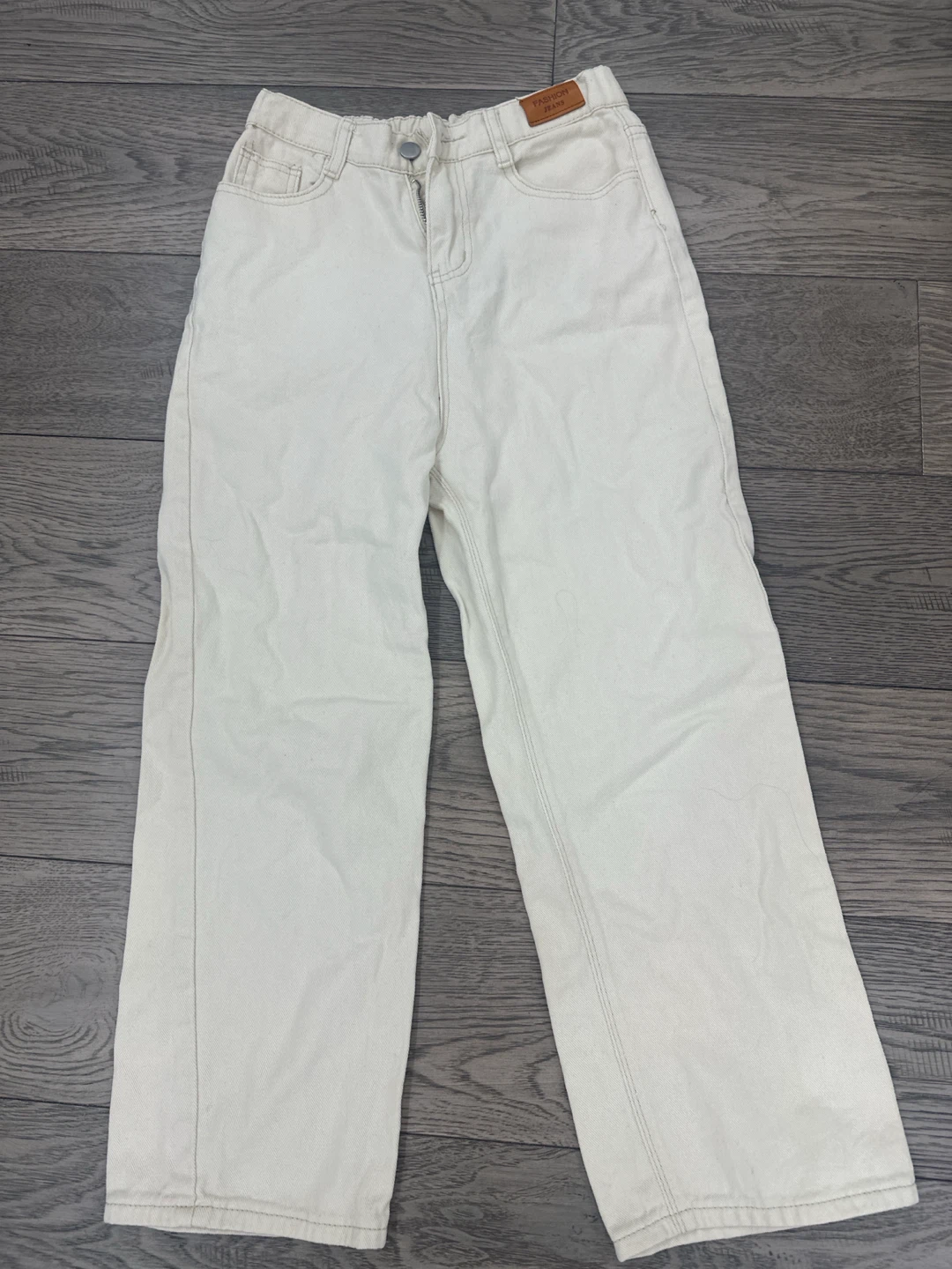 SMALL beige jeans (12-14 y/o est)