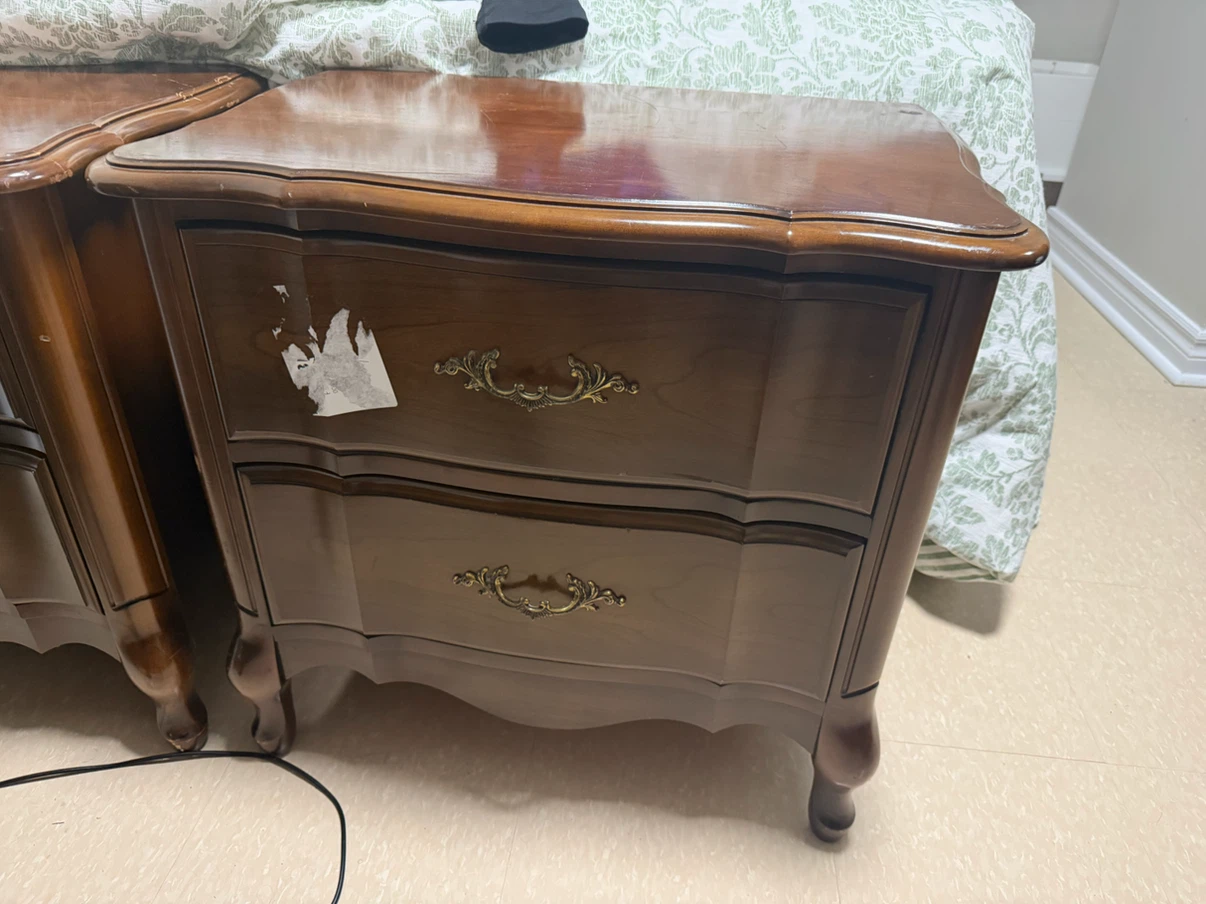 Vintage Thomasville Nightstand - French Provincial Style