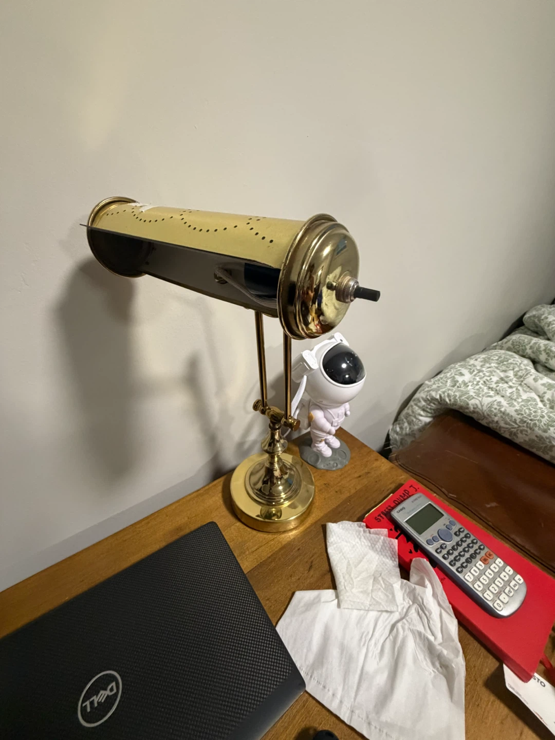Vintage Brass Banker's Lamp