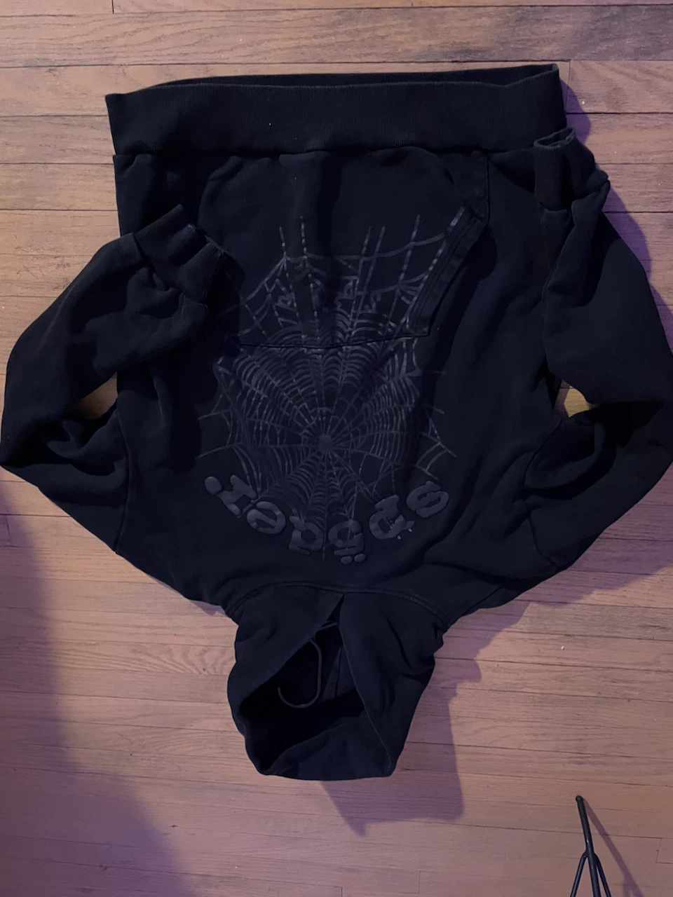 SP5DER Black Hoodie
