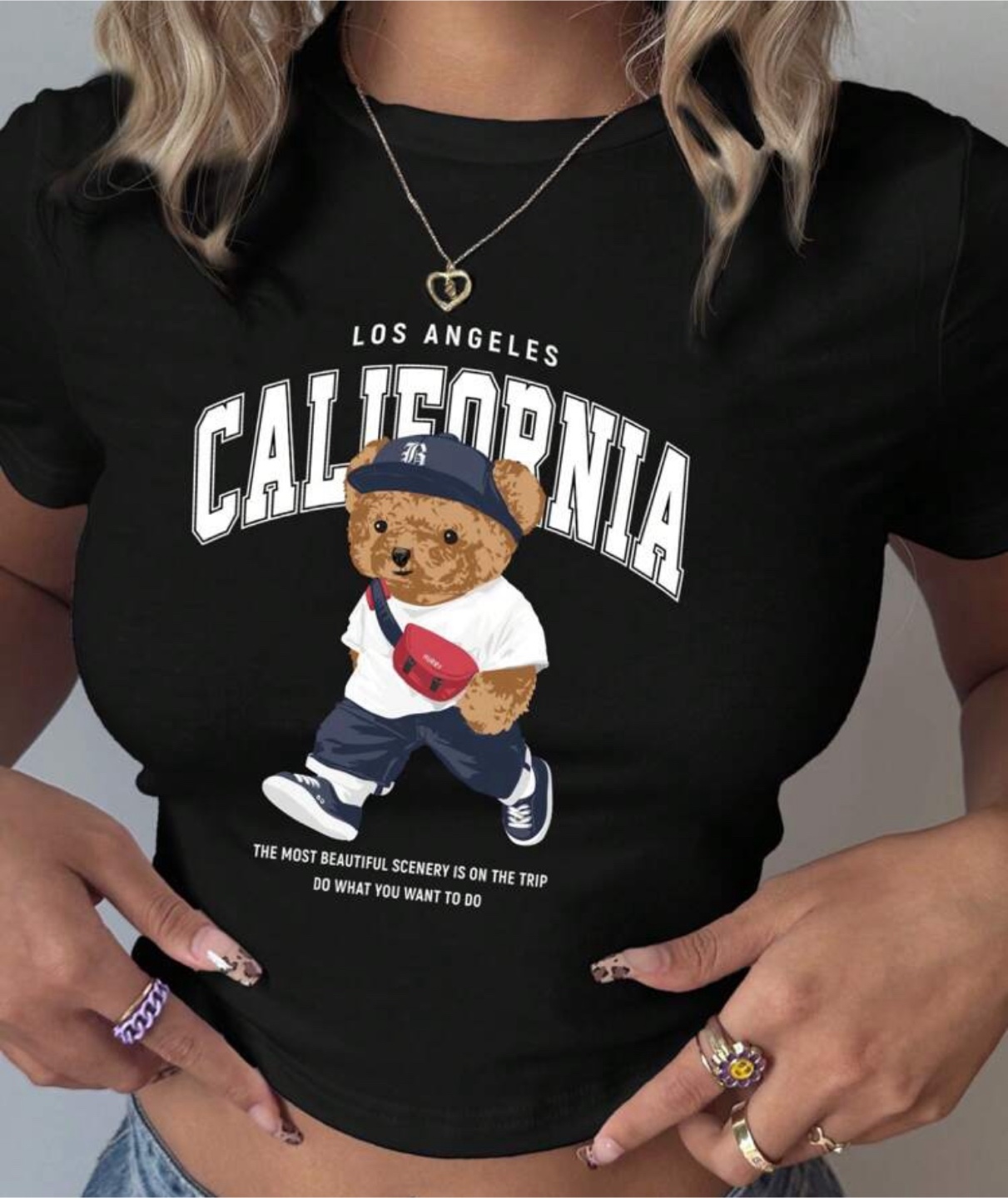 Black Bear Graphic T-Shirt small - photo 2