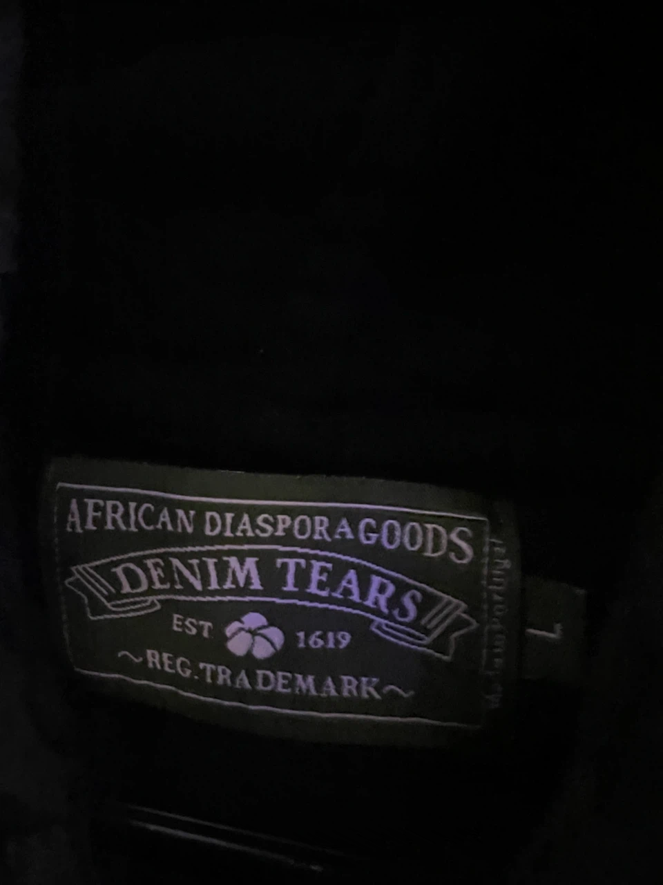 Denim Tears Black Floral Hoodie - photo 3