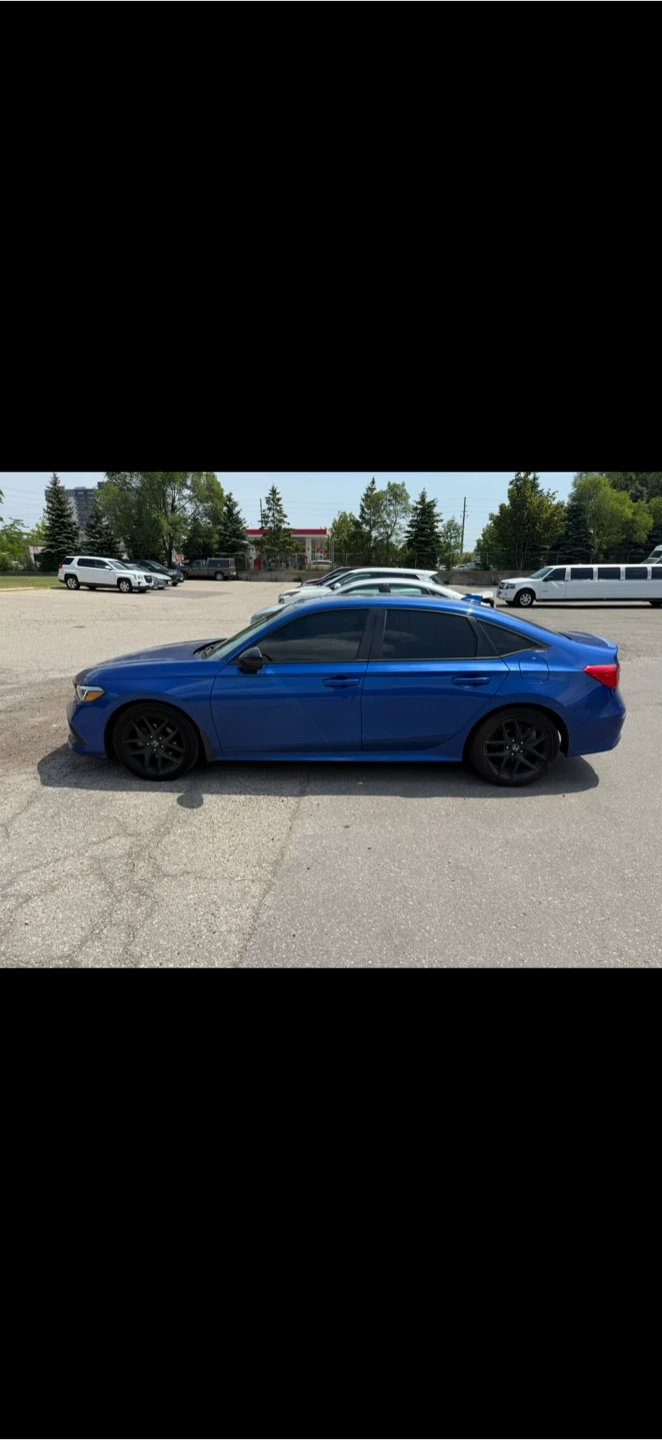 Blue Honda Civic Sedan