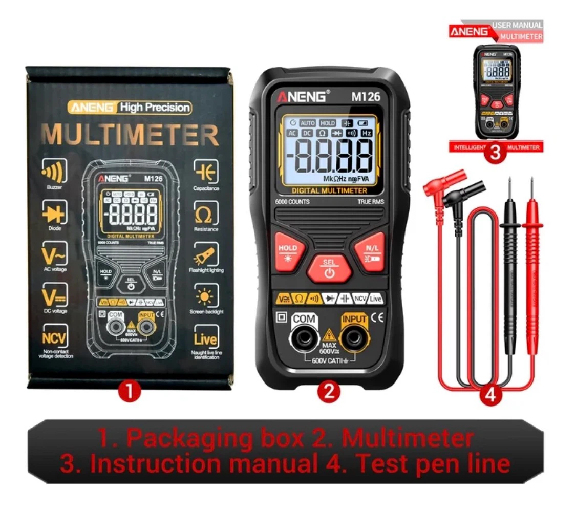 BRAND NEW ANENG M126 High Precision Digital Multimeter - photo 2