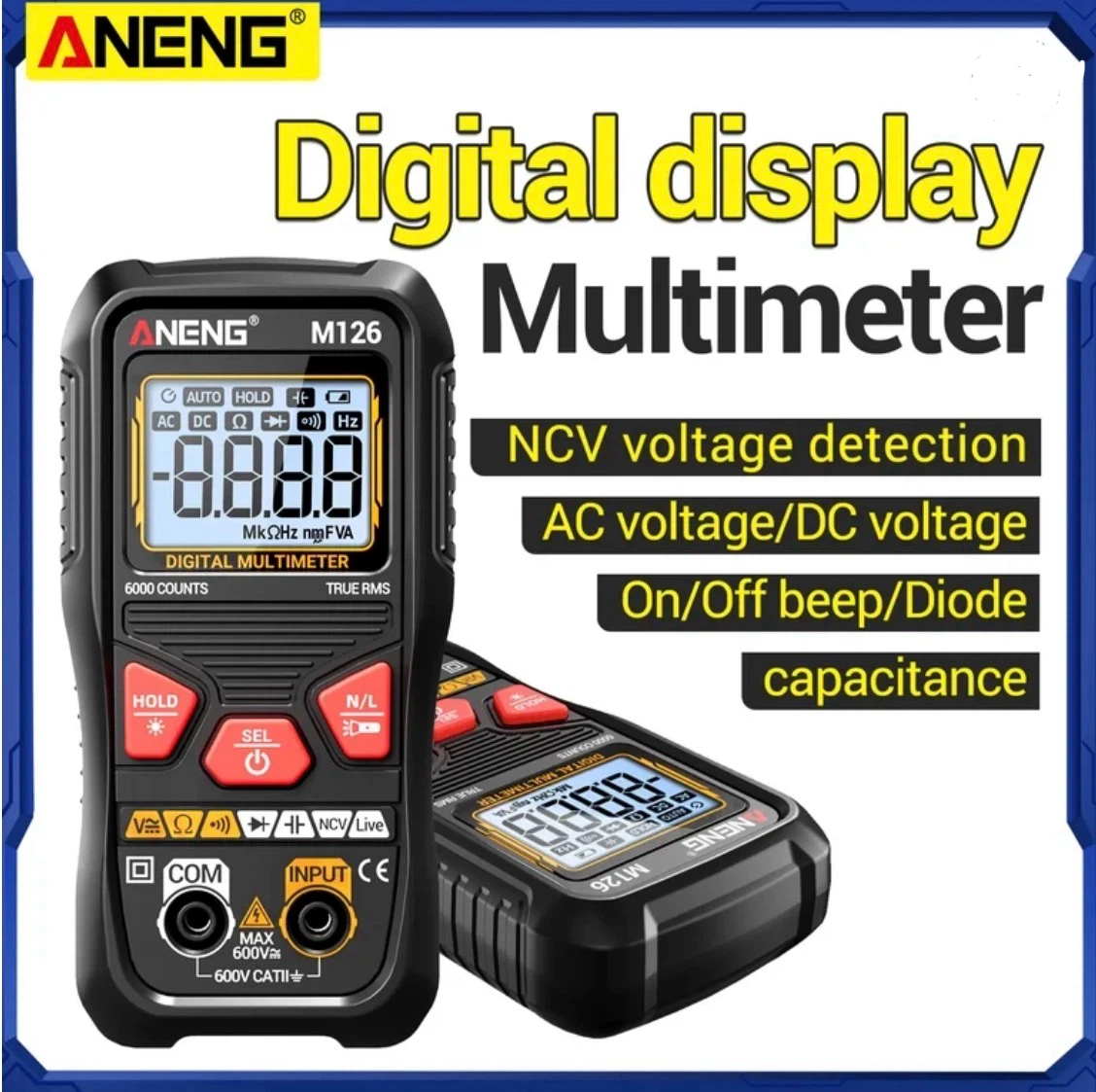 BRAND NEW ANENG M126 High Precision Digital Multimeter - photo 4