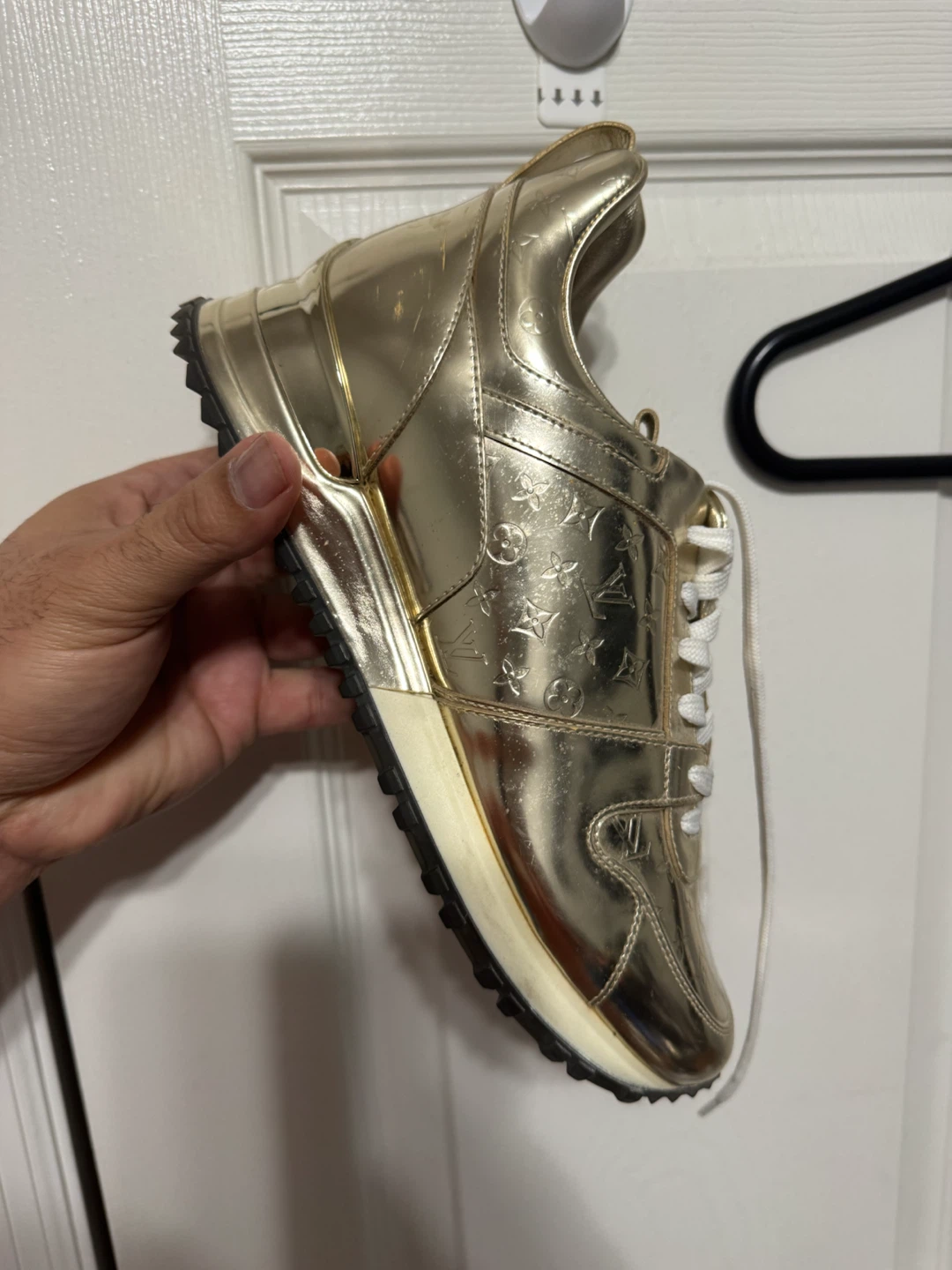 Louis Vuitton Gold Sneakers - photo 3