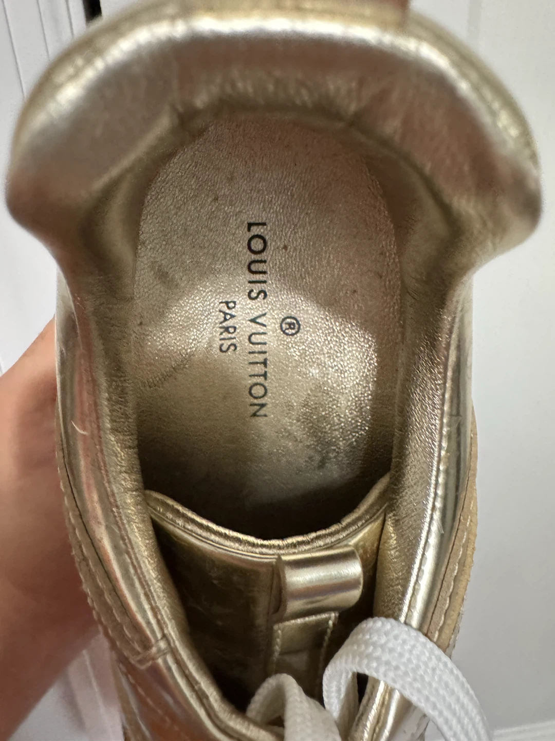 Louis Vuitton Gold Sneakers - photo 4