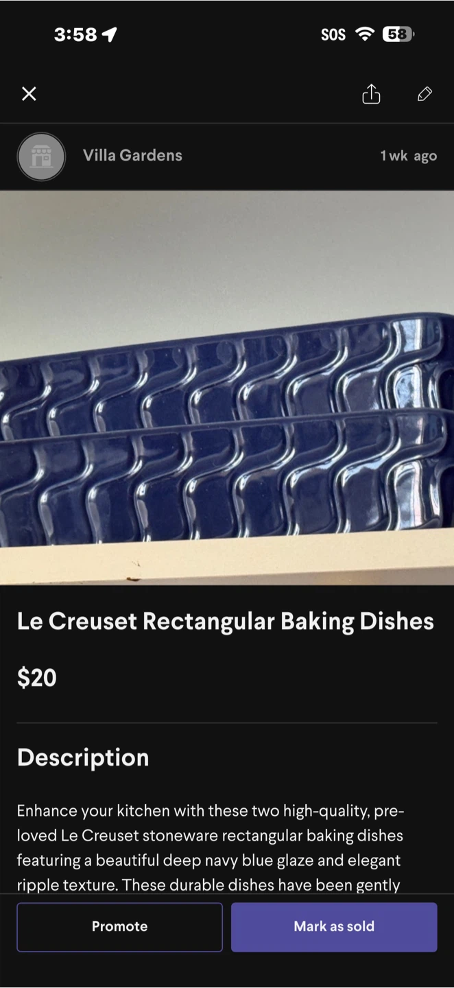 Le Creuset Rectangular Baking Dishes